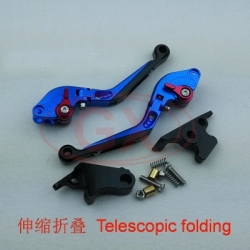 Motorcycle folding lever blue
